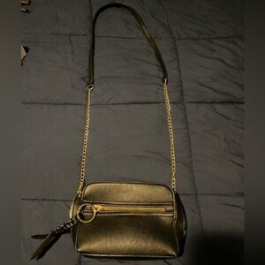 Womens Black Crossbody Purse with Pocket